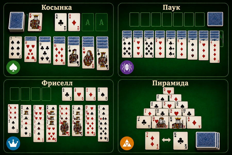 Какие пасьянсы лучше подходят для тренировки ума