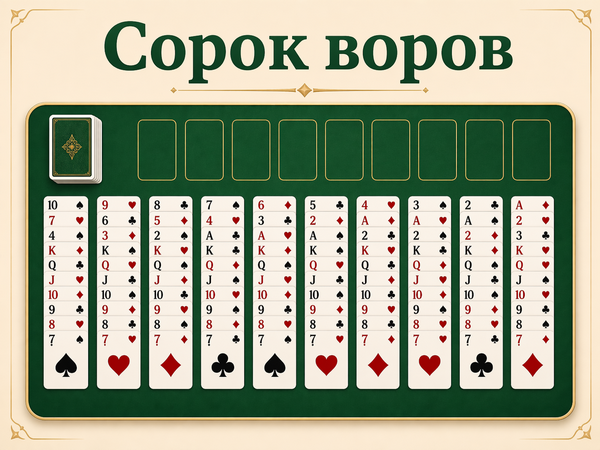 Пасьянс Сорок Воров