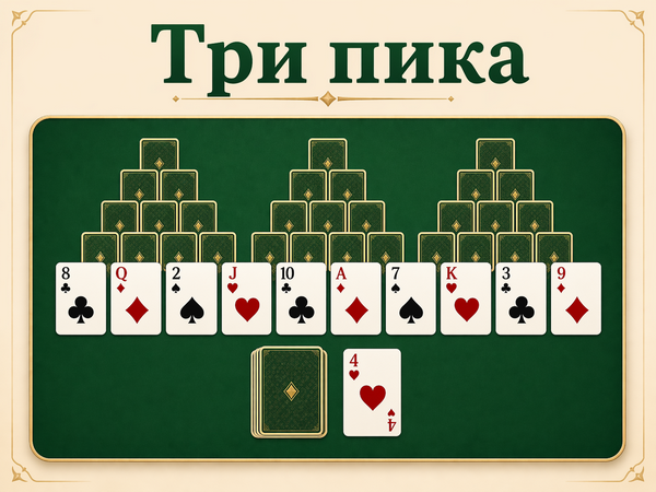Пасьянс Три Пика