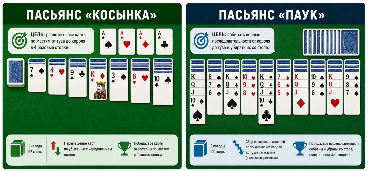 Косынка VS Паук