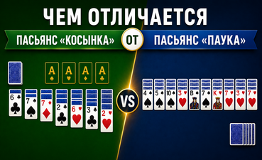 Чем отличается «Косынка» от «Паука»